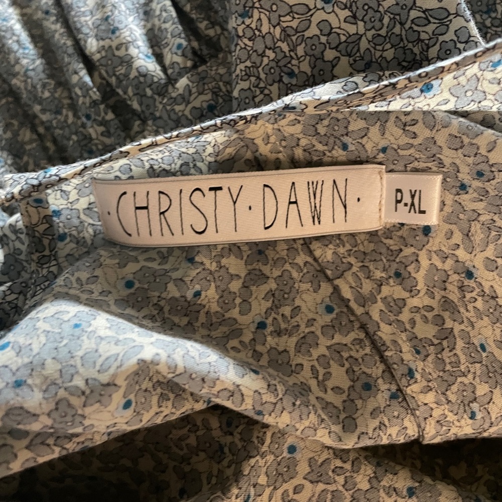 SMALL FITTING- Christy Dawn Theo Dress in Calico Mist -size XLP but runs SMALL!! - Picture 6 of 10